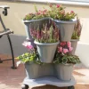 Trifoglio 3-Tier Planter On Wheels