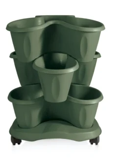 Trifoglio 3-Tier Planter On Wheels -PlantJoy Store 3 4 crop 8613625 03V