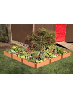 L-Shaped Composite Raised Bed, 12'x12' With 1" Boards -PlantJoy Store 8588254 03v