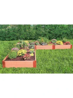 Classic Sienna Raised Garden Bed "L" Shaped With 2" Boards -PlantJoy Store 8588255 05v
