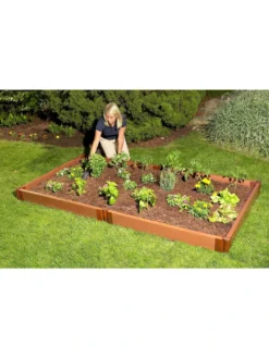Classic Sienna Composite Raised Bed, 5-1/2" High With 2" Boards -PlantJoy Store 8588260 01v