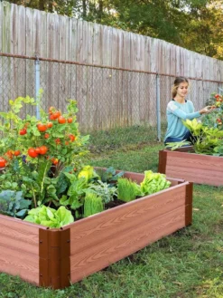 Composite Raised Bed With 1" Boards, 11" -PlantJoy Store 8588269 03V tif