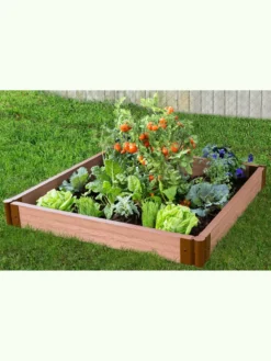Classic Sienna Composite Raised Bed, 5-1/2" High With 2" Boards -PlantJoy Store 8588270 02v
