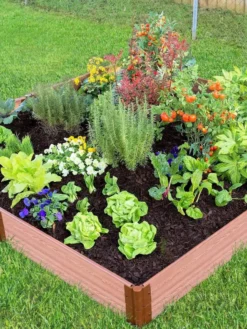 Composite Raised Bed With 1" Boards, 11" -PlantJoy Store 8588274 03V tif