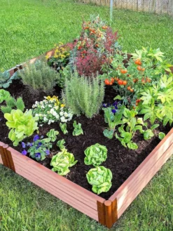 Classic Sienna Composite Raised Bed, 11" High With 2" Board -PlantJoy Store 8588280 05V tif
