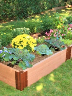 Classic Sienna Composite Raised Bed, 11" High With 2" Board -PlantJoy Store 8588283 01V tif