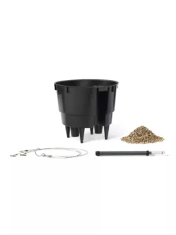 Lechuza® Nido Cottage Wicker Hanging Planter -PlantJoy Store 8591154WT 001V tif