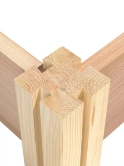 Cedar Raised Garden Bed, 4' X 4' X 6" -PlantJoy Store 8591724 05V tif