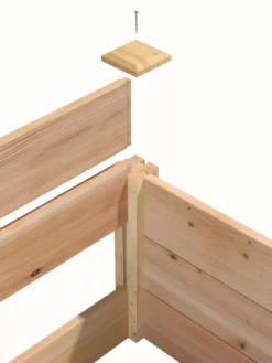 Cedar Raised Garden Bed, 4' X 4' X 6" -PlantJoy Store 8591724 06V tif