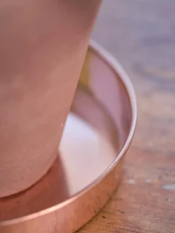 Extra Small Round Copper Plant Tray, 8" -PlantJoy Store 8593528 4529 tif