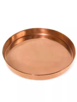 Large Round Copper Plant Tray, 14" -PlantJoy Store 8593531 1173 tif