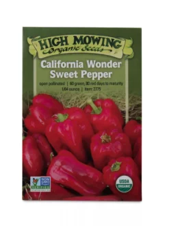 California Wonder Sweet Pepper Organic Seeds
