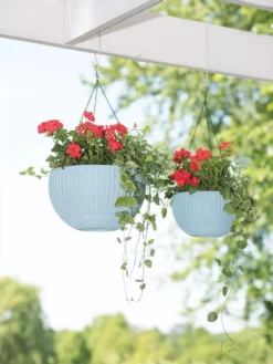 Weave Self-Watering Hanging Basket, 10" -PlantJoy Store 8596490 2069 tif