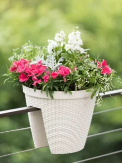 Weave Round Railing Planter, 11" -PlantJoy Store 8598370 8580 tif