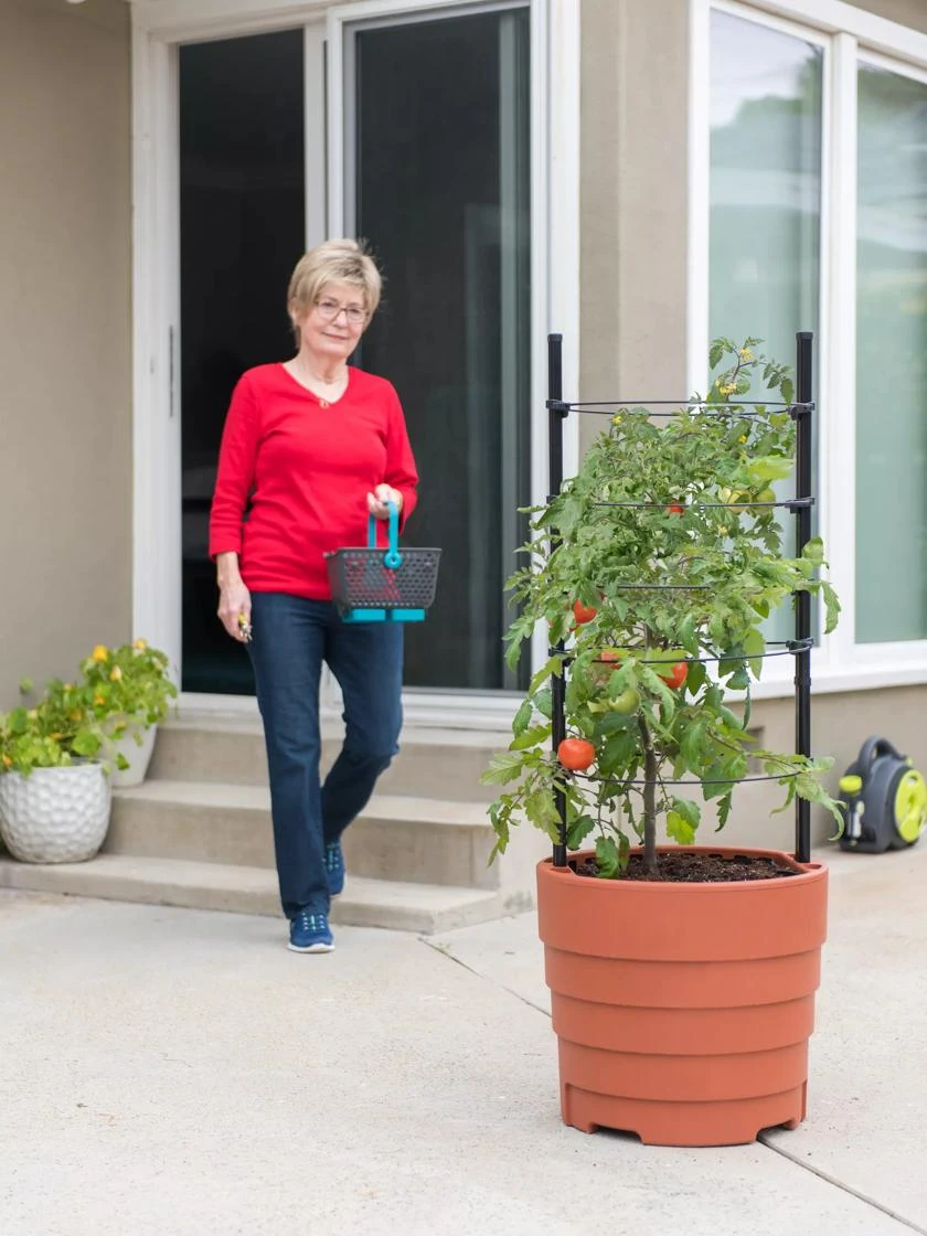 Gardener’s Victory Self-Watering Planter With Support System 3 Gardener’s Victory Self-Watering Planter With Support System - Image 3