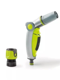 G.F. Italia 3 Jet Metal Hose Nozzle With Quick Connector Green