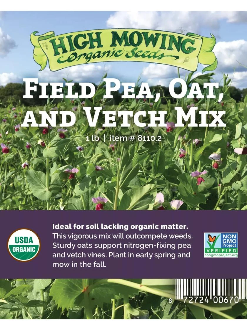Field Peas, Oats And Vetch Mix Organic Seeds 2 Field Peas, Oats And Vetch Mix Organic Seeds - Image 2