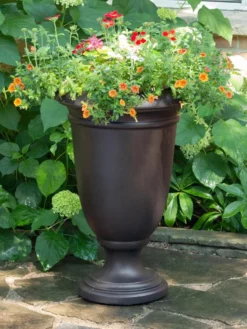 Ellington Self-Watering Urn Planter, 24" -PlantJoy Store 8600110 02V tif