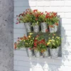8 Pot Metal Wall Planter