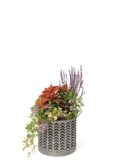 Galvanized Grow Bag Planter 12" -PlantJoy Store 8609177 0368 tif