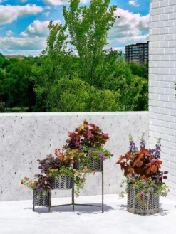 Galvanized Grow Bag Triple Planters With Stand 11 Galvanized Grow Bag Triple Planters With Stand -PlantJoy Store 8609180 0344 tif 1