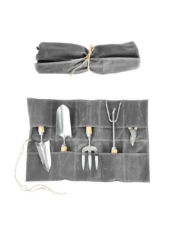 Esschert Waxed Canvas Roll Up Pouch