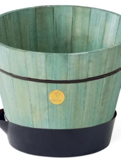 VegTrug® Build-a-Barrel Wooden Planter With Self-Watering Reservoir Tray, 18" -PlantJoy Store 8610253 07V tif