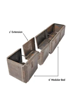 Corten Steel Modular Raised Bed, 2' Extension -PlantJoy Store 8610701 4010 tif 1