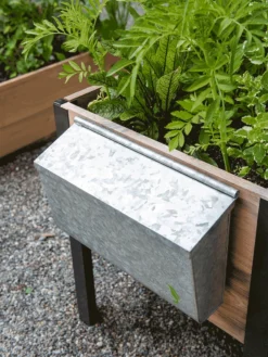 Galvanized Garden Tool Storage Box -PlantJoy Store 8610811 GalvanizedToolStorageBox gif