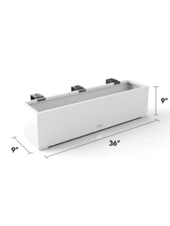 Veradek Metallic Series Railing Planters -PlantJoy Store 8611610 28v