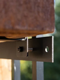 Veradek Metallic Series Corten Steel Railing Planters -PlantJoy Store 8611611 02v