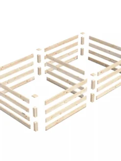 Pine Raised Garden Beds, 4'x8' -PlantJoy Store 8612238 01V jpg