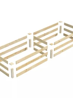 Pine Raised Garden Bed, 2' X 8' -PlantJoy Store 8612244 01V jpg