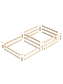 2-Tier Pine Raised Garden Bed, 4'x8' -PlantJoy Store 8612253 01v