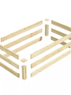 Pine Raised Garden Bed, 2'x4'x10.5" High -PlantJoy Store 8612256 01V jpg