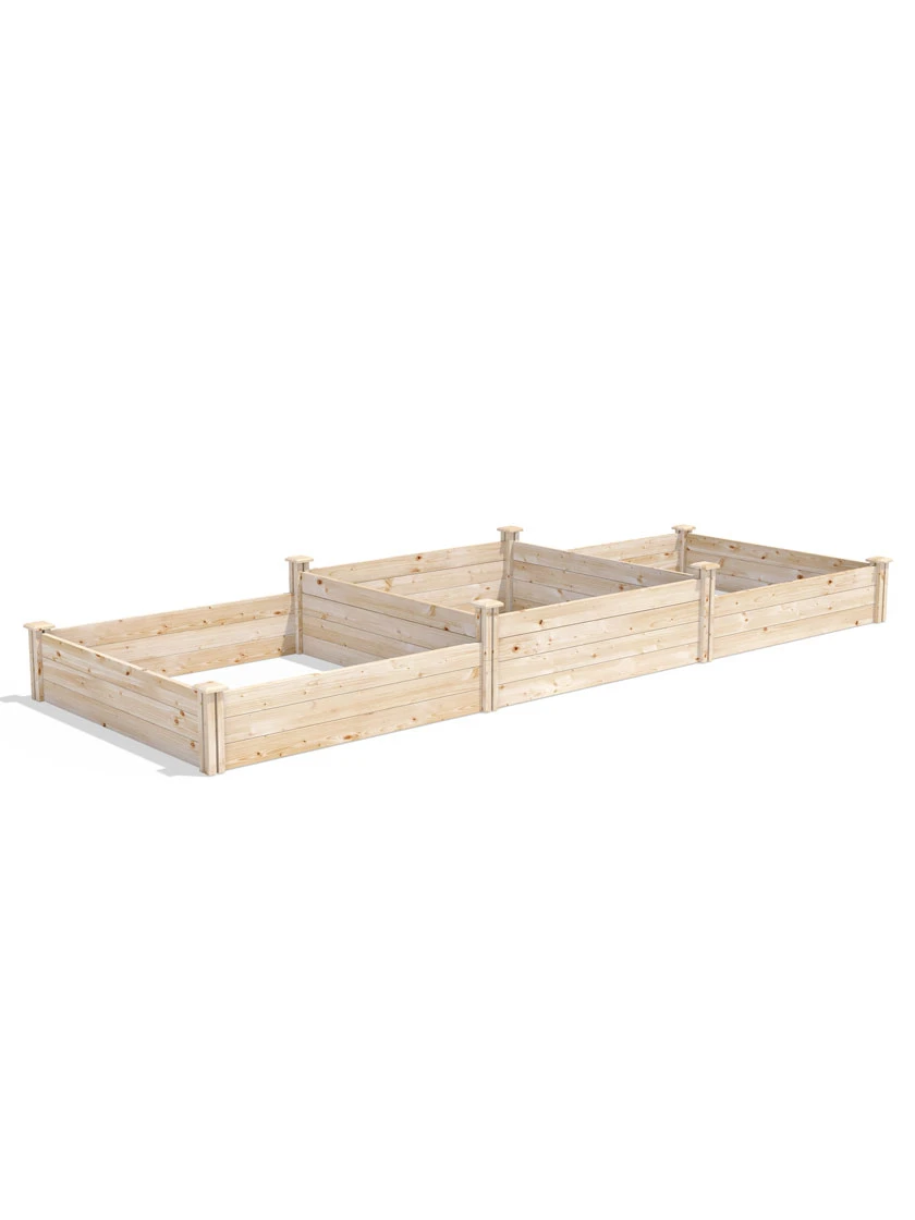 Tall 2-Tier Pine Raised Garden Bed, 4'x12' 2 Tall 2-Tier Pine Raised Garden Bed, 4'x12' - Image 2
