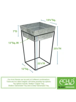 Achla Designs Arne Plant Stand -PlantJoy Store 8612900 01v