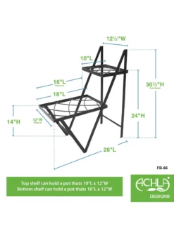 Achla Designs Duet Plant Stand -PlantJoy Store 8612905 02v