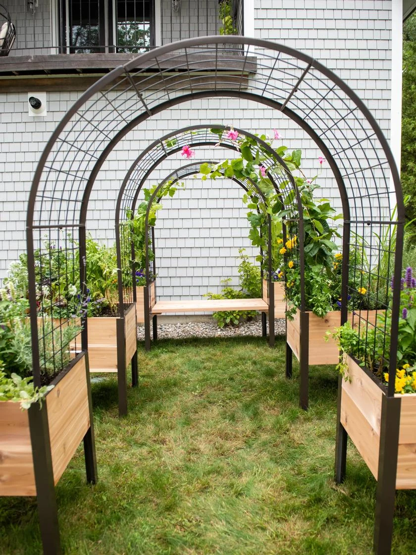 2’ X 4’ Arch Trellis For Planter Boxes 1 2’ X 4’ Arch Trellis For Planter Boxes