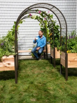 2’ X 4’ Arch Trellis For Planter Boxes 12 2’ X 4’ Arch Trellis For Planter Boxes -PlantJoy Store 8612976 0549