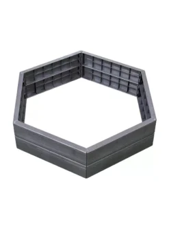 Modular Hexagon Raised Bed Kit, 21.5" -PlantJoy Store 8614244 02V 3 4 modular hexagon raised bed kit 21 inches