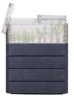 Modular Rectangular Raised Bed Kit With Translucent Panels & Lid 5 Modular Rectangular Raised Bed Kit With Translucent Panels & Lid -PlantJoy Store 8614250 01V